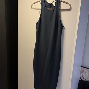 H&M midi navy dress